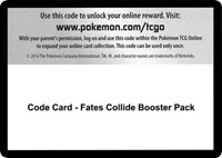 Code Card - Fates Collide Booster Pack - XY - Fates Collide - Code Card -