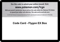 Code Card - Flygon EX Box - XY - Primal Clash - Code Card -
