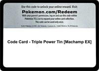 Code Card - Triple Power Tin [Machamp EX] - XY - BREAKpoint - Code Card -