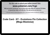 Code Card - XY - Evolutions Pin Collection [Mega Blastoise] - XY - Evolutions - Code Card -