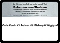 Code Card - XY Trainer Kit: Bisharp & Wigglytuff - XY Trainer Kit: Bisharp & Wigglytuff - Code Card -