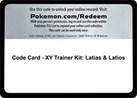 Code Card - XY Trainer Kit: Latias & Latios - XY Trainer Kit: Latias & Latios - Code Card -