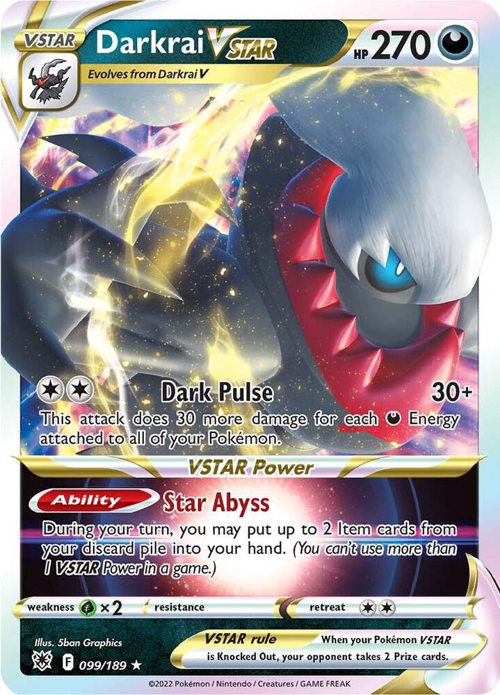 Darkrai VSTAR - SWSH10: Astral Radiance - Ultra Rare - 099/189