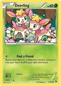 Deerling - XY - Fates Collide - Common - 8/124
