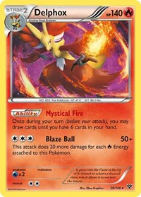 Delphox - XY Base Set - Holo Rare - 26/146
