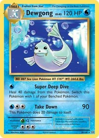 Dewgong - XY - Evolutions - Rare - 29/108