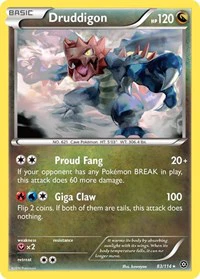 Druddigon - XY - Steam Siege - Rare - 83/114