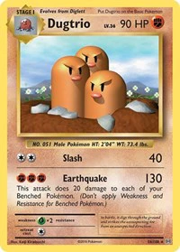 Dugtrio - XY - Evolutions - Rare - 56/108