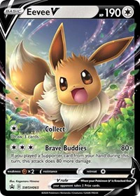 Eevee V - SWSH065 - SWSH: Sword & Shield Promo Cards - Promo - SWSH065 - Image 2