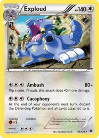Exploud - XY - Fates Collide - Rare - 82/124