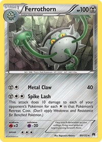 Ferrothorn - XY - BREAKpoint - Rare - 80/122