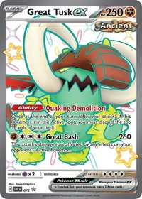 Great Tusk ex - 072 - SV: Scarlet & Violet Promo Cards - Promo - 72