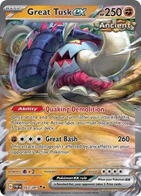 Great Tusk ex - SV: Paldean Fates - Double Rare - 053/091 - Image 2