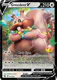 Greedent V - SWSH08: Fusion Strike - Ultra Rare - 217/264 - Image 2