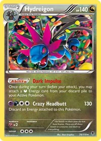 Hydreigon - XY - Phantom Forces - Holo Rare - 74/119