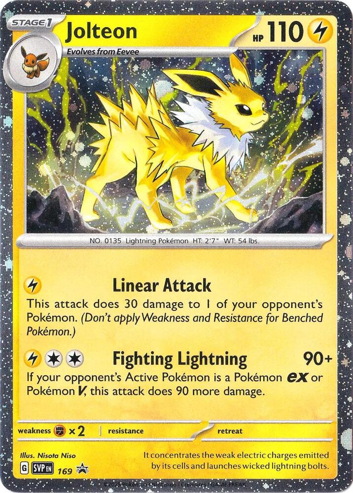 Jolteon - 169 (Cosmos Holo) - SV: Scarlet & Violet Promo Cards - Rare - 169