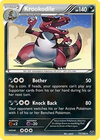 Krookodile - XY Base Set - Rare - 71/146