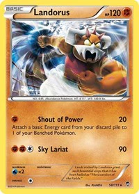 Landorus - XY - Furious Fists - Holo Rare - 58/111