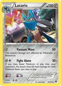 Lucario (63) - XY - Fates Collide - Holo Rare - 63/124