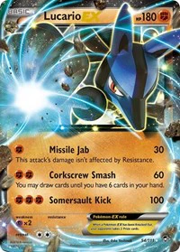 Lucario EX - XY - Furious Fists - Ultra Rare - 54/111