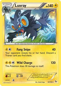 Luxray - XY - Flashfire - Rare - 34/106