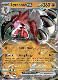 Lycanroc ex - SV02: Paldea Evolved - Double Rare - 117/193 - Image 2