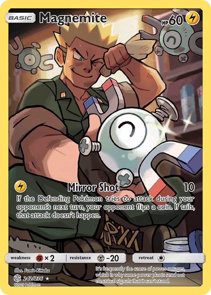 Magnemite (Secret) - SM - Cosmic Eclipse - Secret Rare - 242/236