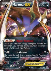 Malamar EX - XY - Phantom Forces - Ultra Rare - 58/119