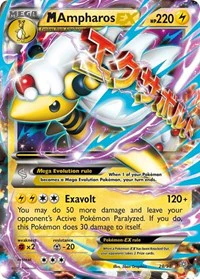 M Ampharos EX - XY - Ancient Origins - Ultra Rare - 28/98