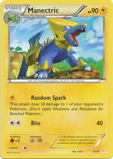 Manectric (13) - XY Trainer Kit: Pikachu Libre & Suicune - Common - 13/30