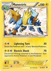 Manectric - XY - Primal Clash - Holo Rare - 61/160