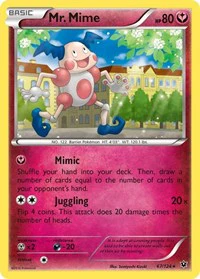 Mr. Mime - XY - Fates Collide - Rare - 67/124