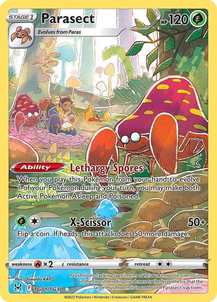 Parasect - SWSH11: Lost Origin Trainer Gallery - Ultra Rare - TG01/TG30