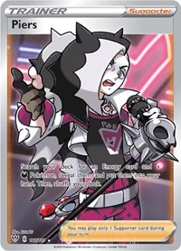 Piers (Full Art) - SWSH03: Darkness Ablaze - Ultra Rare - 187/189 - Image 2