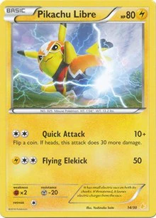 Pikachu Libre (14 - Non-Holo) - XY Trainer Kit: Pikachu Libre & Suicune - Common - 14/30