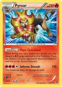 Pyroar - XY - Phantom Forces - Holo Rare - 12/119