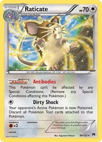 Raticate - XY - BREAKpoint - Rare - 88/122