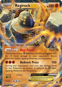 Regirock EX - XY - Fates Collide - Ultra Rare - 43/124