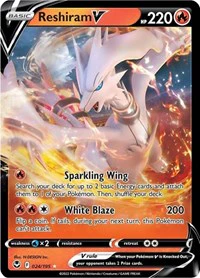 Reshiram V - SWSH12: Silver Tempest - Ultra Rare - 024/195 - Image 2