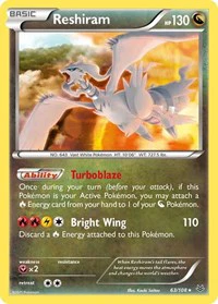 Reshiram - XY - Roaring Skies - Holo Rare - 63/108