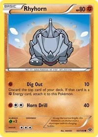 Rhyhorn - XY Base Set - Common - 60/146