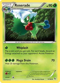 Roserade - XY - Flashfire - Uncommon - 9/106