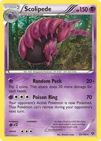 Scolipede - XY Base Set - Rare - 53/146