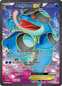 Seismitoad EX (106 Full Art) - XY - Furious Fists - Ultra Rare - 106/111