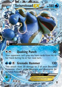 Seismitoad EX - XY - Furious Fists - Ultra Rare - 20/111