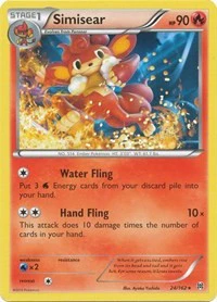 Simisear - XY - BREAKthrough - Rare - 24/162