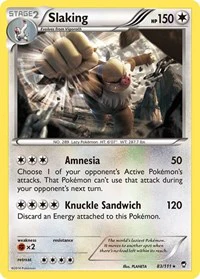 Slaking - XY - Furious Fists - Holo Rare - 83/111