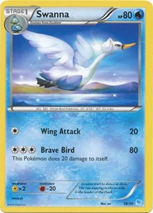 Swanna (18) - XY Trainer Kit: Pikachu Libre & Suicune - Common - 18/30