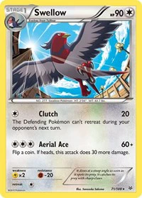 Swellow (71) - XY - Roaring Skies - Rare - 71/108