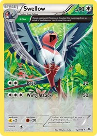 Swellow (72 Delta) - XY - Roaring Skies - Holo Rare - 72/108